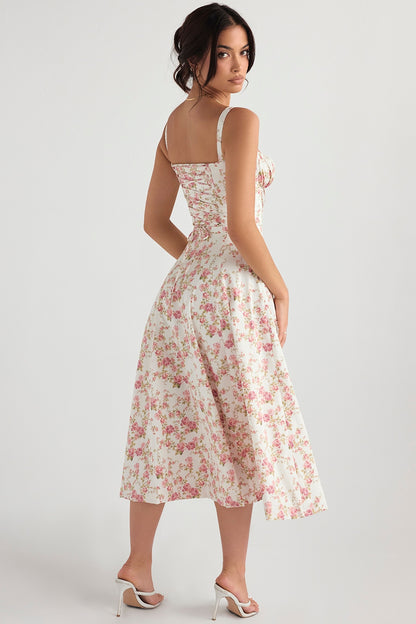 Carmen Rose Print Bustier Sundress®