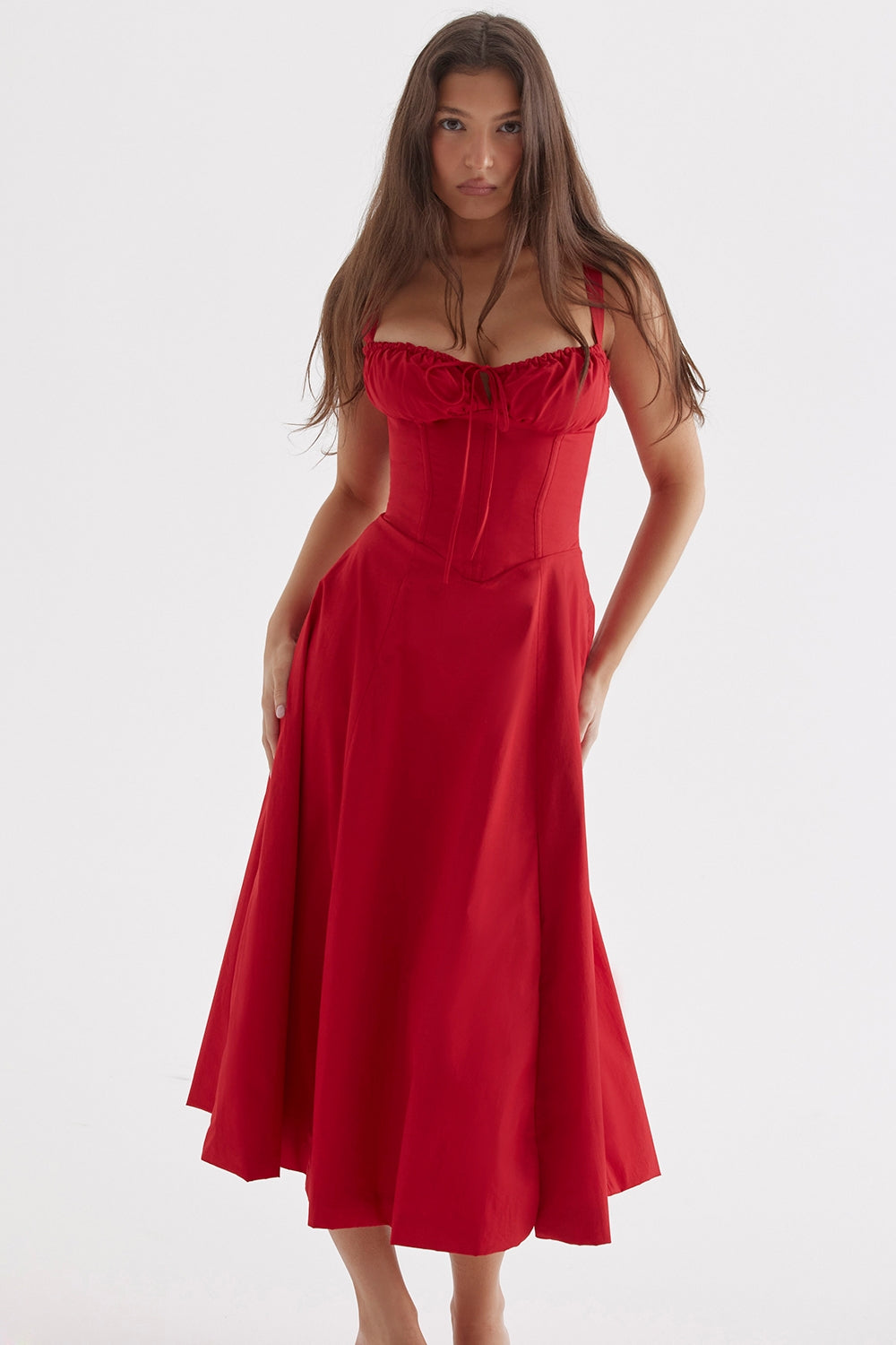 Carmen Red Rose Bustier Sundress®