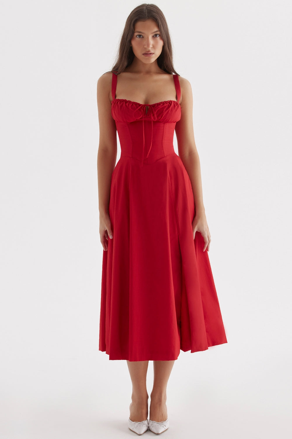 Carmen Red Rose Bustier Sundress®