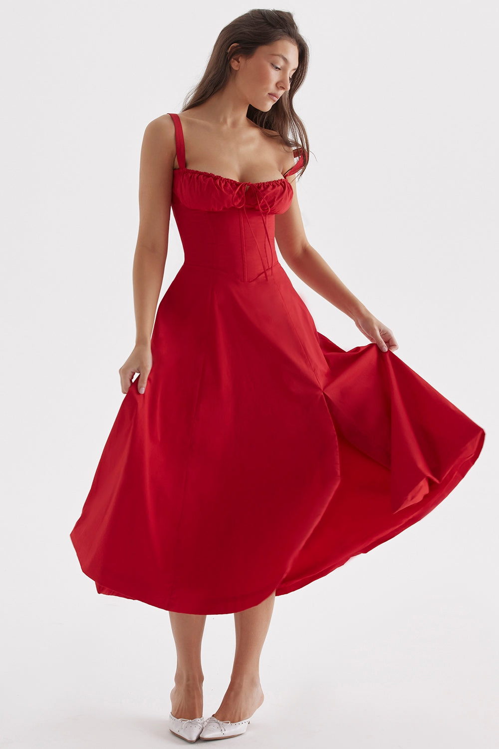 Carmen Red Rose Bustier Sundress®