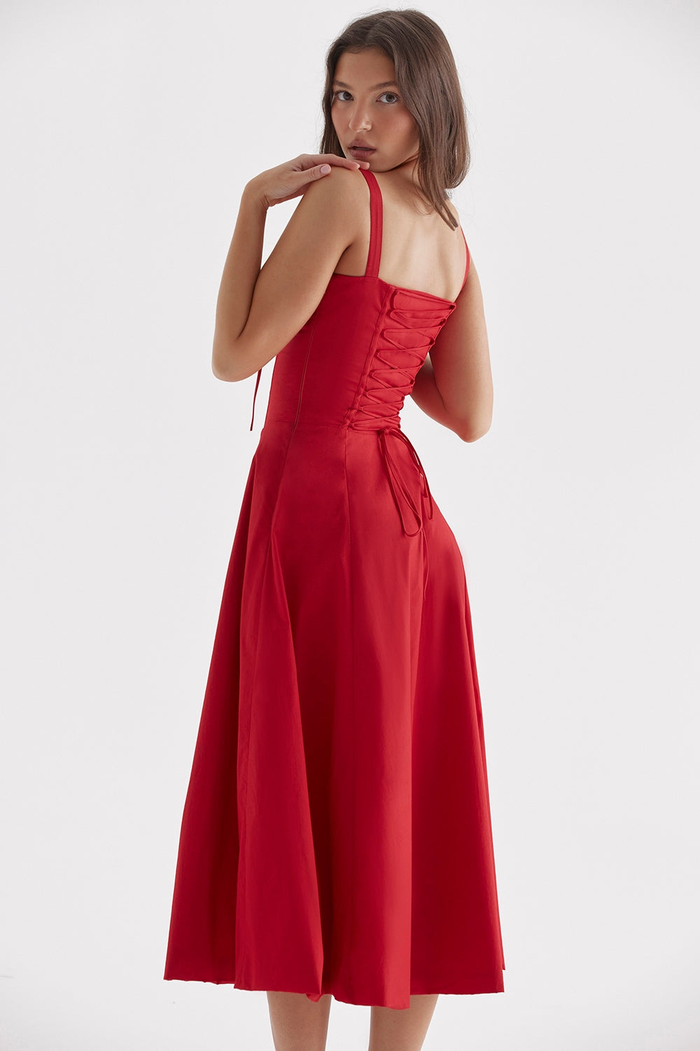 Carmen Red Rose Bustier Sundress®